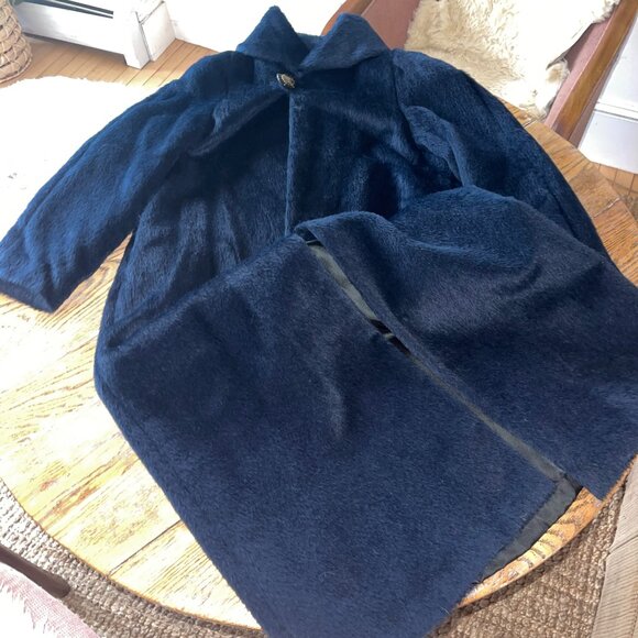 YA DAN NI stunning long furry coat/gorgeous/length-49.5/8-10? - Picture 1 of 12